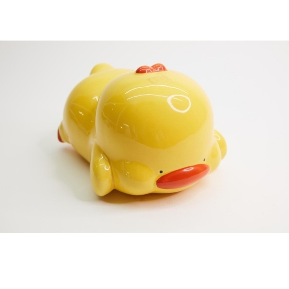 Piggy bank Piyo Piyo Duck Rare EUC - Picture 1 of 3